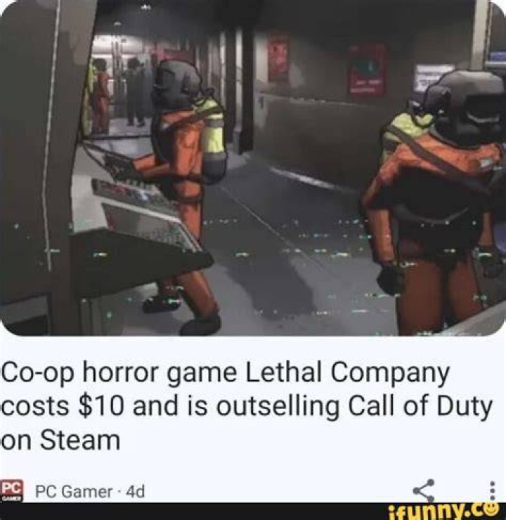 Lethal Company Is Outselling Call of Duty on Steam