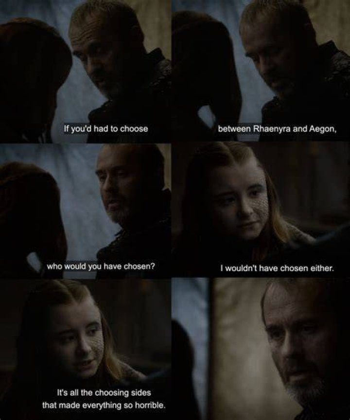 She apparently saw Stannis's fate coming.